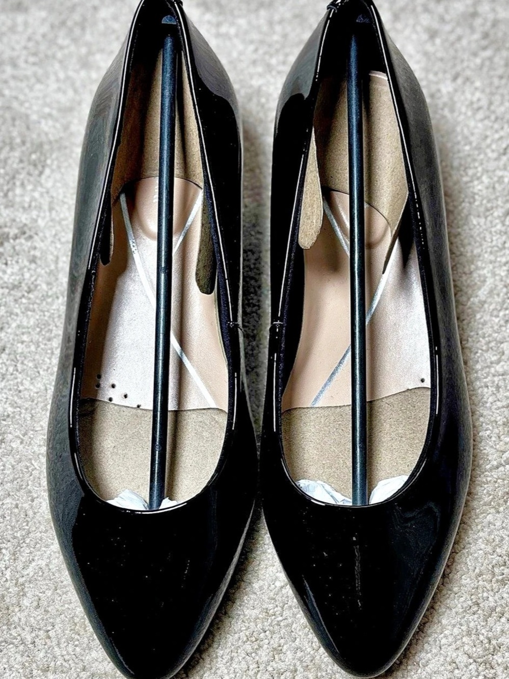 Easy Spirit Caldise Low Heel Dress Shoes Black Size 6W Like New